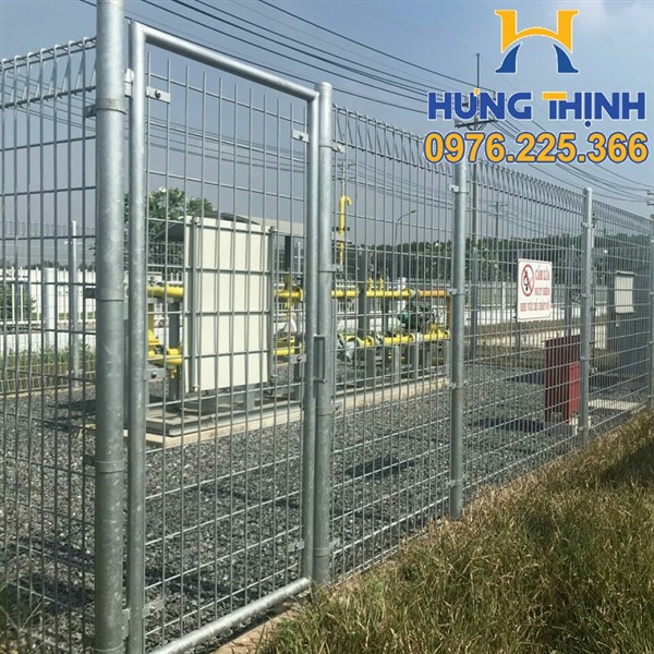 Hàng rào mạ kẽm gập đầu